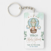 可愛い私たちは赤ちゃんシャワーのゲストの好意を待つ真心を待つ キーホルダー (正面)