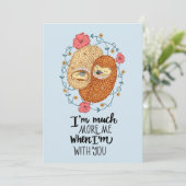 可愛い私とハリネズミのカップル カード (スタンド正面)