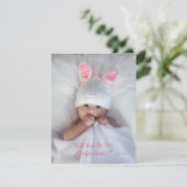 可愛い私のゴッド保護者のフォトカード 招待状 (スタンド正面)