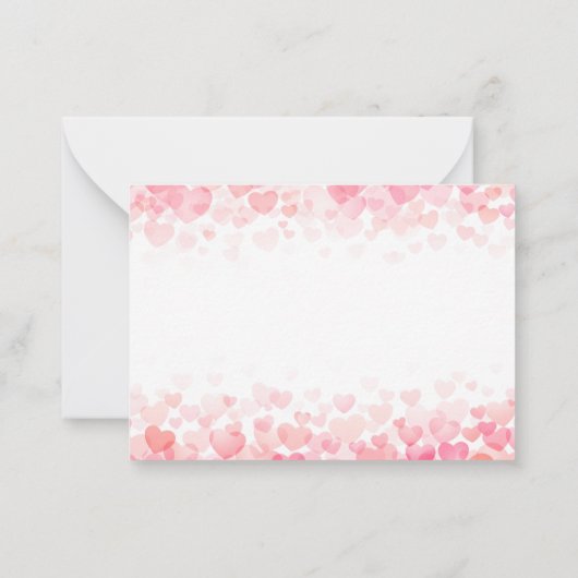 可愛い私のハートはどこにいてもクマのマグカップに ノートカード (裏面)