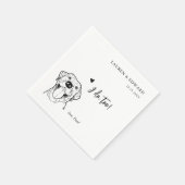 可愛い私はあまりにもラブラドレトリエバードッグ結婚ズ スタンダードカクテルナプキン (角)