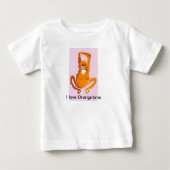 可愛い私はオランウータンスが大好き – 動物グラフィック ベビーTシャツ (正面)