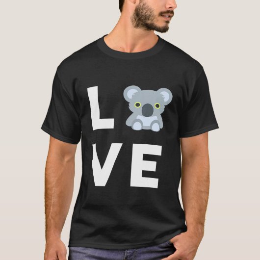 可愛い私はコアラおもしろいスコアラベビーラバーティー Tシャツ (正面)