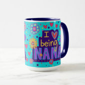 可愛い私はナナのインスピレーションコーヒーマグが大好き マグカップ (正面右)