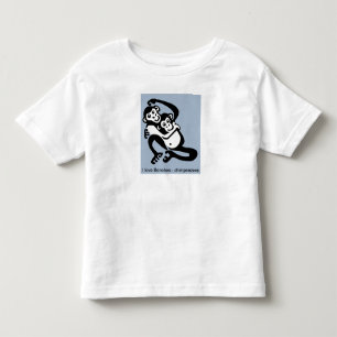 可愛い私はBONOBOS大好き – 動物グラフィック – トドラーTシャツ