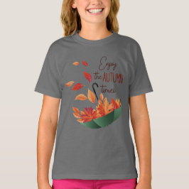 可愛い秋のかわいい秋/傘 Tシャツ