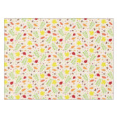 可愛い秋のカラフル葉とナッツ テーブルクロス (正面(横))