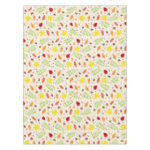 可愛い秋のカラフル葉とナッツ テーブルクロス (正面)