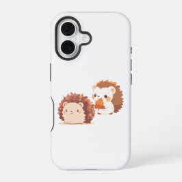 可愛い秋のハリネズミ – かわいい秋の森の動物たち iPhone 16ケース