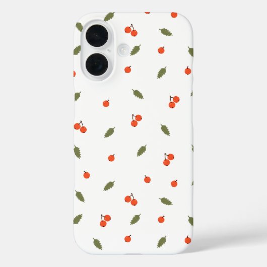 可愛い秋の実のミニマルボタニカル Case-Mate iPhoneケース (裏面)