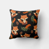 可愛い秋の色狐子供へ枕 クッション (裏面)