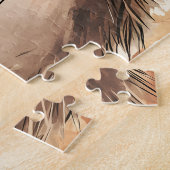 可愛い秋アニマルパーソナライズされたハリネズミ名キッズ ジグソーパズル (側面)