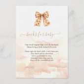 可愛い秋カボチャ弓ベビーシャワー エンクロージャーカード (正面)