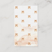 可愛い秋カボチャ弓ベビーシャワー エンクロージャーカード (裏面)