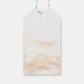 可愛い秋カボチャ弓ベビーシャワー ギフトタグ (裏面)