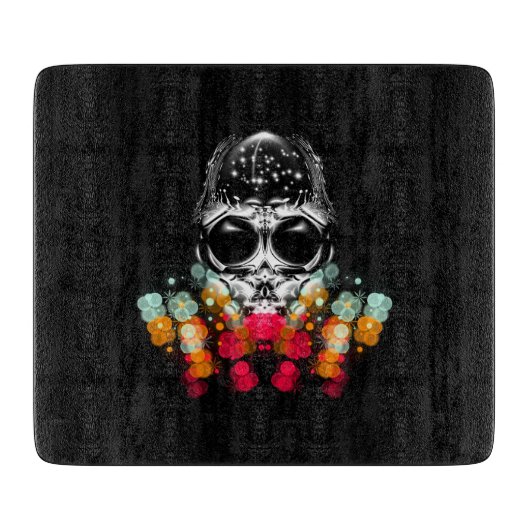 可愛い秋スパイダーとドドロップハット カッティングボード (正面)