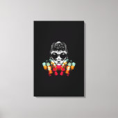 可愛い秋スパイダーとドドロップハット キャンバスプリント (正面)