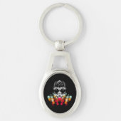 可愛い秋スパイダーとドドロップハット キーホルダー (正面)