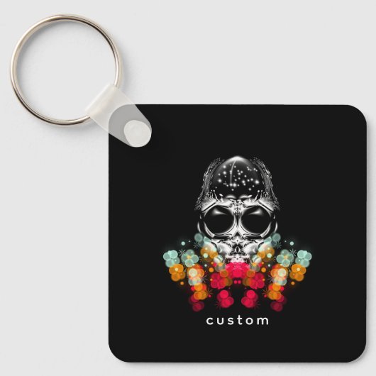 可愛い秋スパイダーとドドロップハット キーホルダー (正面)