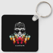 可愛い秋スパイダーとドドロップハット キーホルダー (裏面)