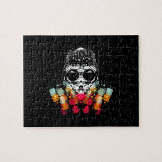 可愛い秋スパイダーとドドロップハット ジグソーパズル (横)