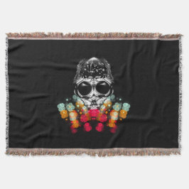 可愛い秋スパイダーとドドロップハット スローブランケット