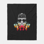 可愛い秋スパイダーとドドロップハット フリースブランケット (正面)