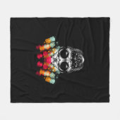 可愛い秋スパイダーとドドロップハット フリースブランケット (正面(横))