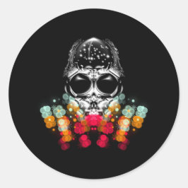 可愛い秋スパイダーとドドロップハット ラウンドシール