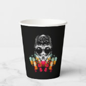 可愛い秋スパイダーとドドロップハット 紙コップ (裏面)