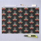 可愛い秋ハットパターン付きクモ 薄葉紙 (クラフト)