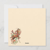 可愛い秋ベアノートカード シーズンカード (裏面)