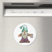 可愛い秋格言とコーヒーマグ マグネット (インサイチュ (食洗機))