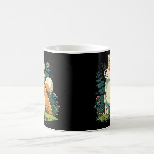 可愛い秋田犬の秋田犬1 コーヒーマグカップ (中央)