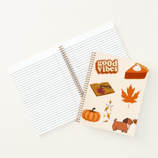 可愛い秋🍁🥨 ノートブック (内部)