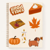 可愛い秋🍁🥨 ノートブック (正面)