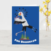 可愛い秘書書のノート漫画 カード (黄色い花)