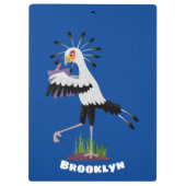 可愛い秘書書のノート漫画 クリップボード (裏面)