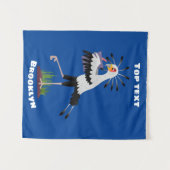 可愛い秘書書のノート漫画 タペストリー (正面(横))