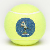 可愛い秘書書のノート漫画 テニスボール (裏面)