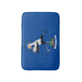 可愛い秘書書のノート漫画 バスマット (正面縦)