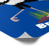 可愛い秘書書のノート漫画 ポスター (角)