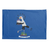 可愛い秘書書のノート漫画 枕カバー (裏面)