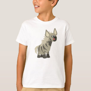 可愛い空腹ストライプの漫画Hyena子供Tシャツ Tシャツ
