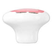 可愛い筋肉質のマンガ豚 セラミックノブ (側面)