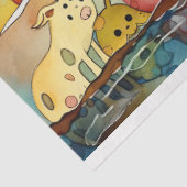 可愛い紙ドール女の子の水色コラージュのデコページ 薄葉紙 (詳細)