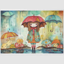 可愛い紙ドール女の子の水色コラージュのデコページ