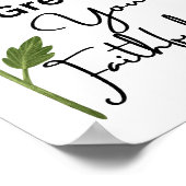 可愛い素晴らしは君の忠実なクリスチャン引用文 ポスター (角)