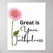 可愛い素晴らしは君の忠実なクリスチャン引用文 ポスター (正面)