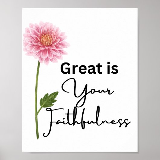 可愛い素晴らしは君の忠実なクリスチャン引用文 ポスター (正面)